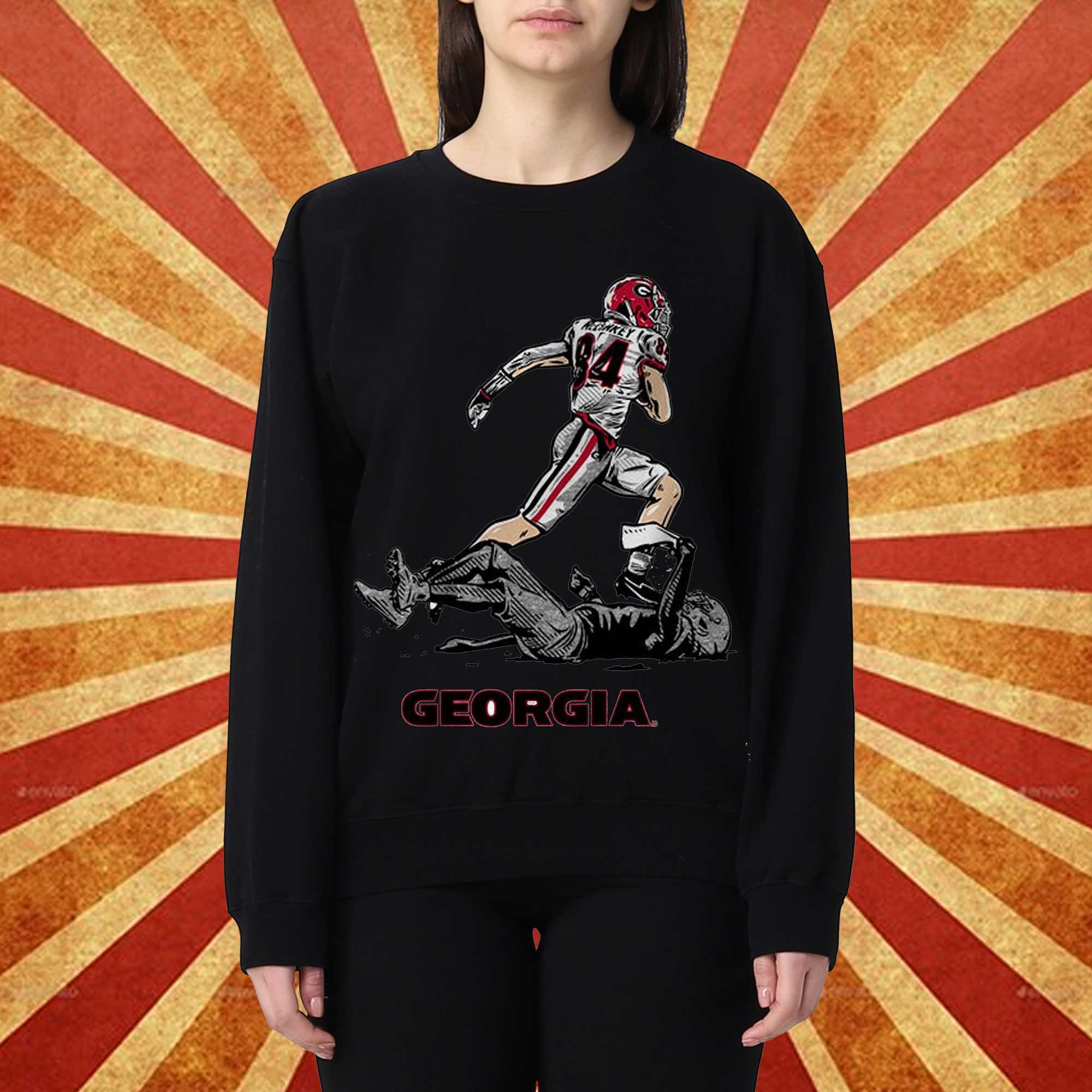 Georgia Football Ladd Mcconkey Superstar Pose Shirt 